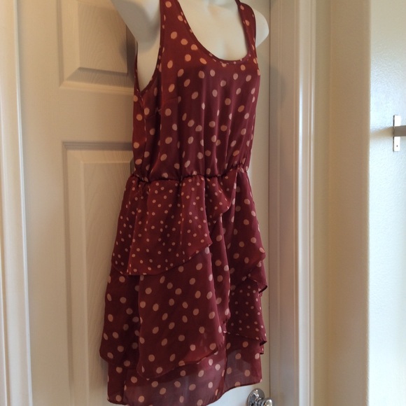 Lauren Conrad Rust Sleeveless Dress Size 10 - Picture 4 of 8